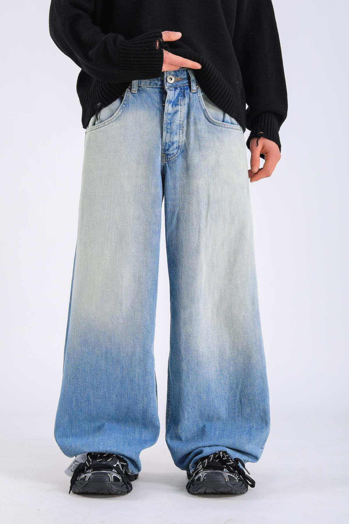 Baggy Washed Jean - Blue 2  P1081