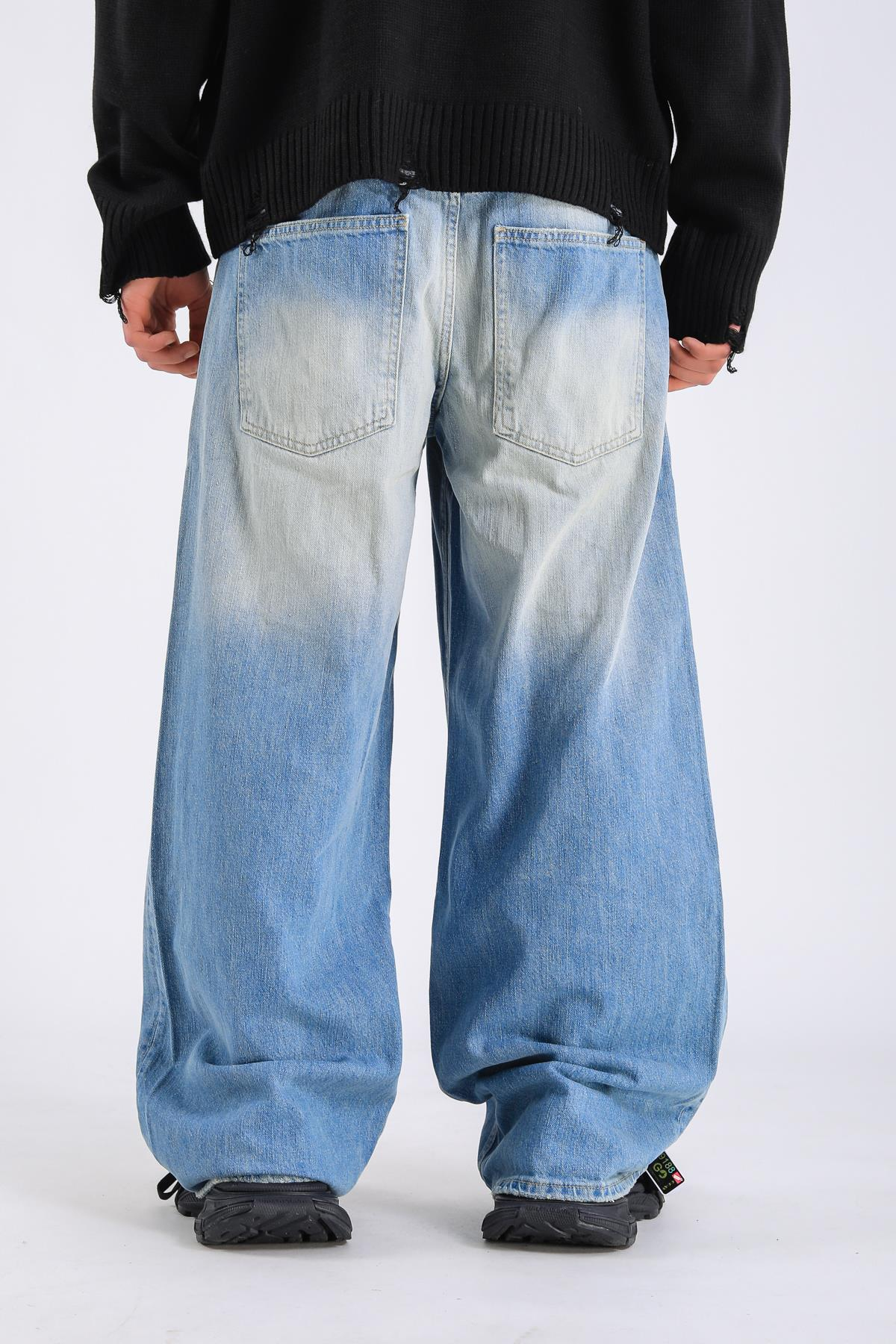 Baggy Washed Jean - Blue 2  P1081
