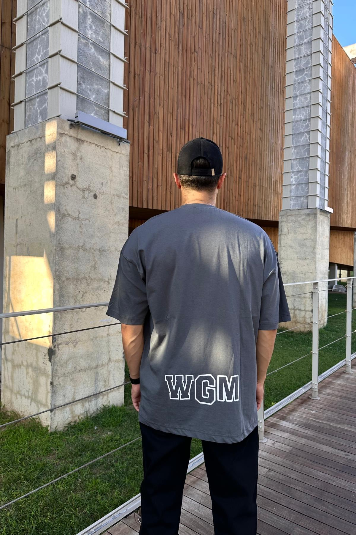 Bape Baskılı Füme Oversize Tshirt T1176