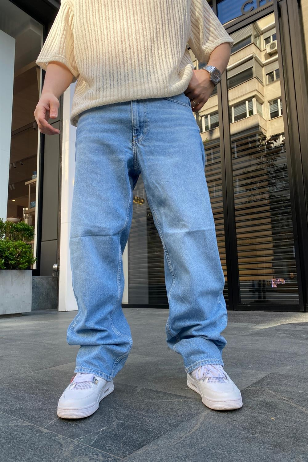 Basic Ice Blue Jean Pantolon P641