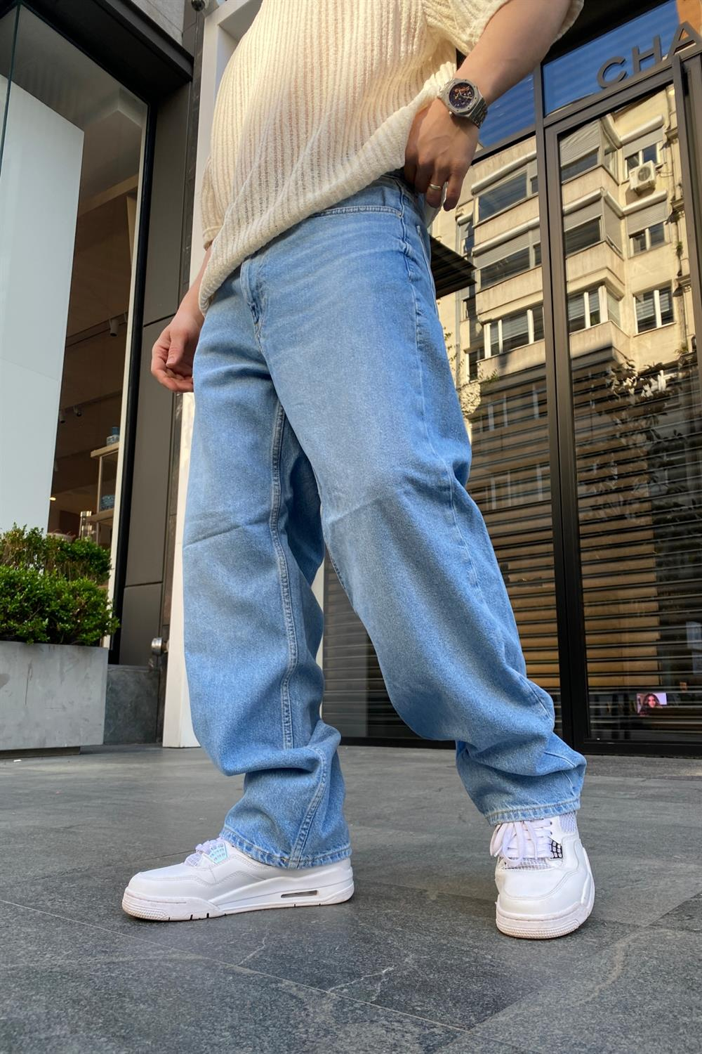 Basic Ice Blue Jean Pantolon P641