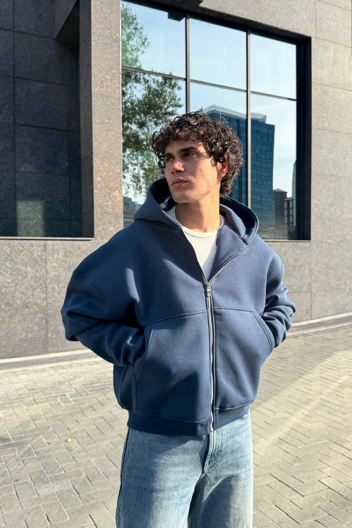 Basic Parlament Oversize Zipper Sweatshirt JC01