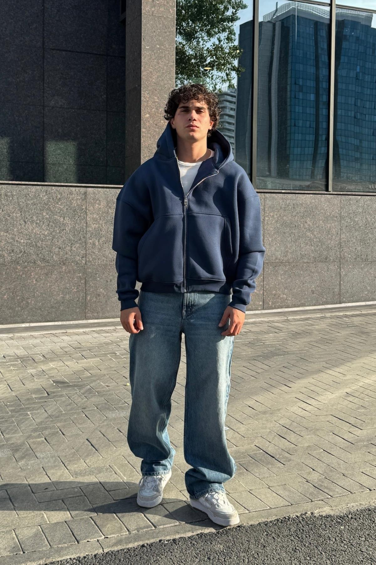 Basic Parlament Oversize Zipper Sweatshirt JC01