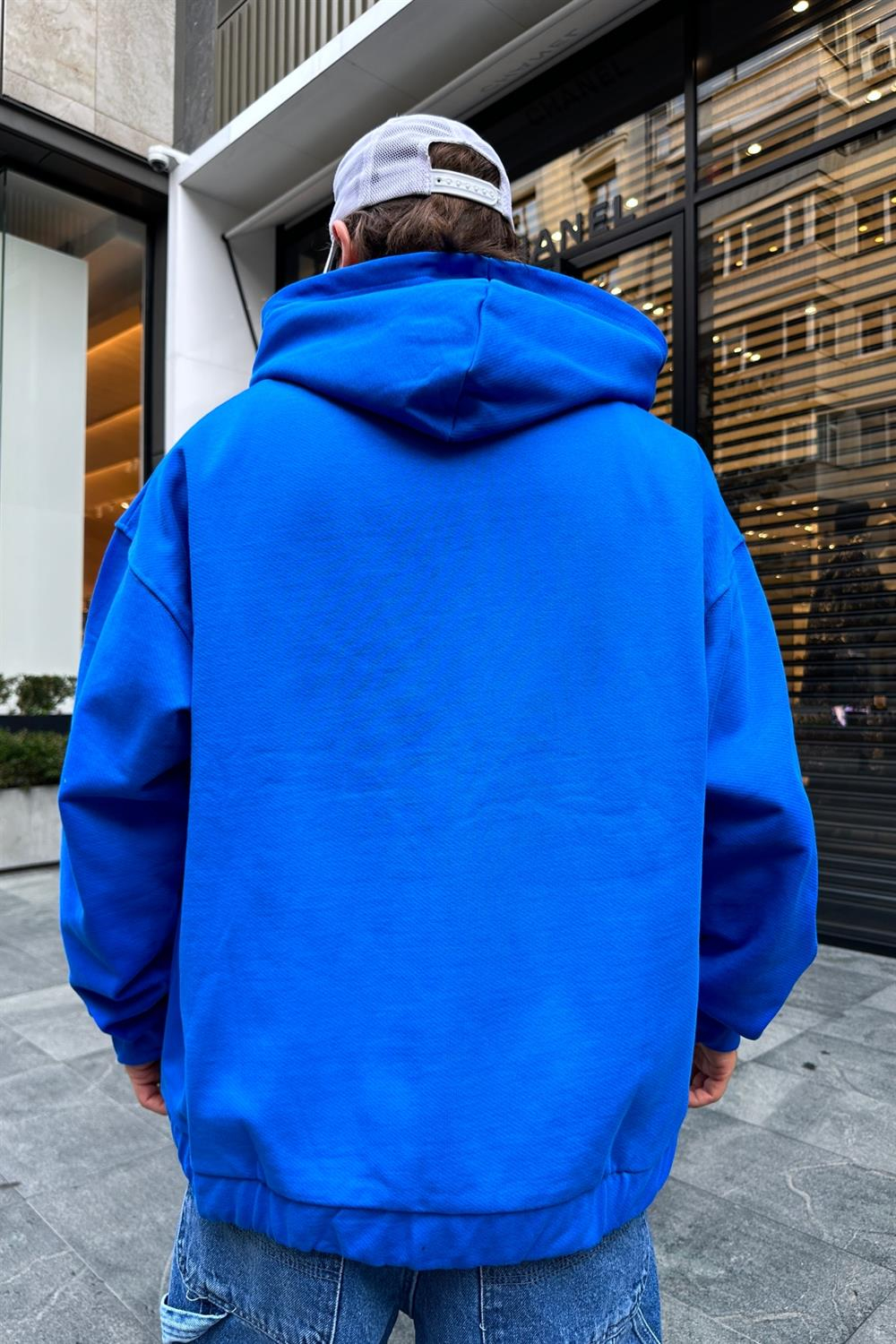 Basic Rv Zipper Oversize Sweatshirt SW948