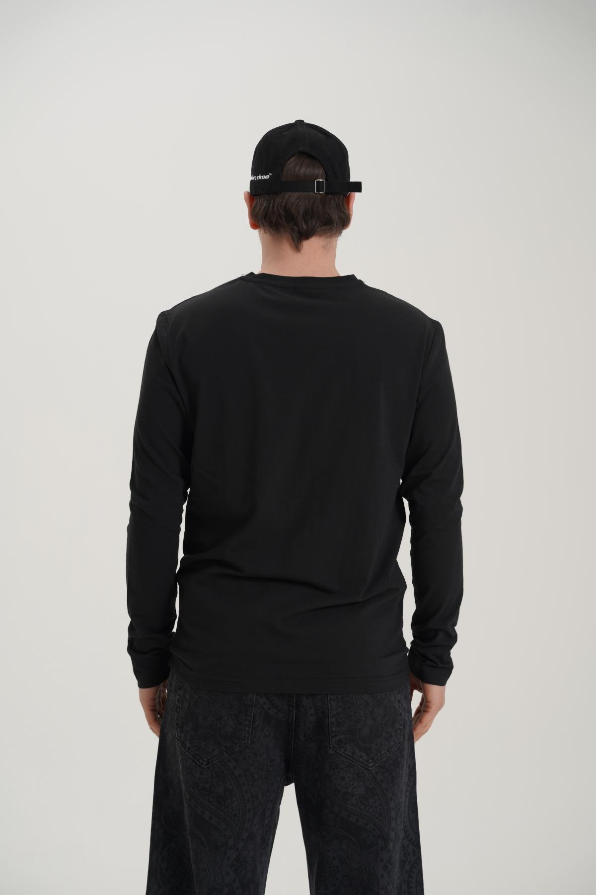 Basic Siyah Fit İnce Kumaş Longsleeve CT01 24CY122