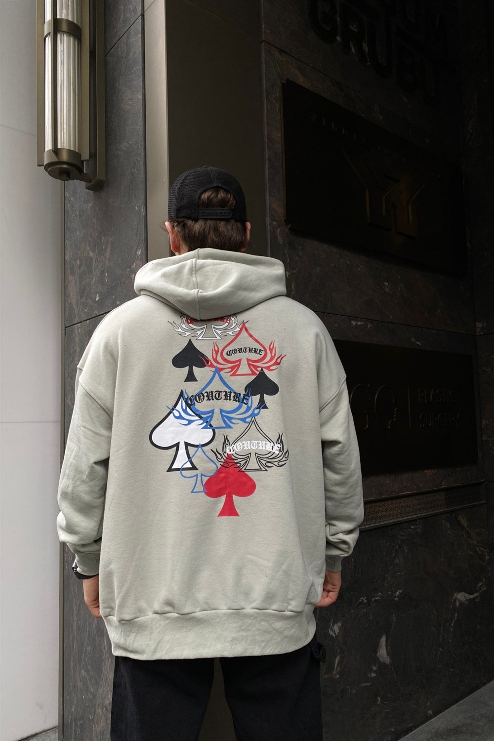 Baskılı Oversize Sweatshirt SW848