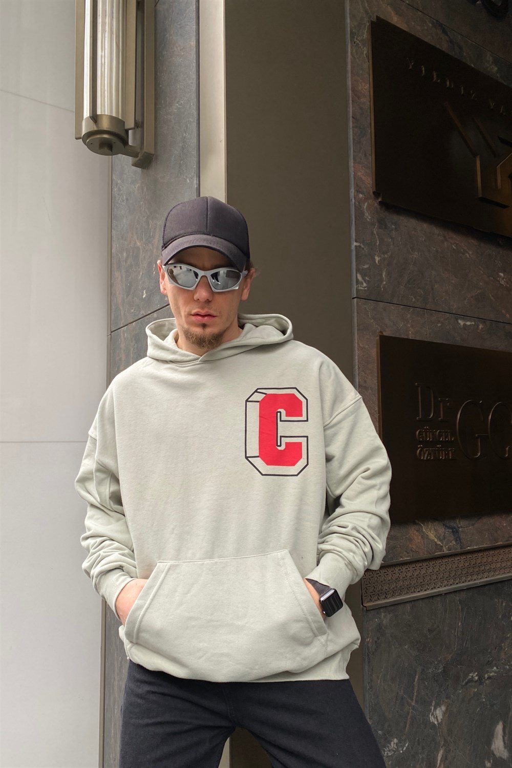 Baskılı Oversize Sweatshirt SW848