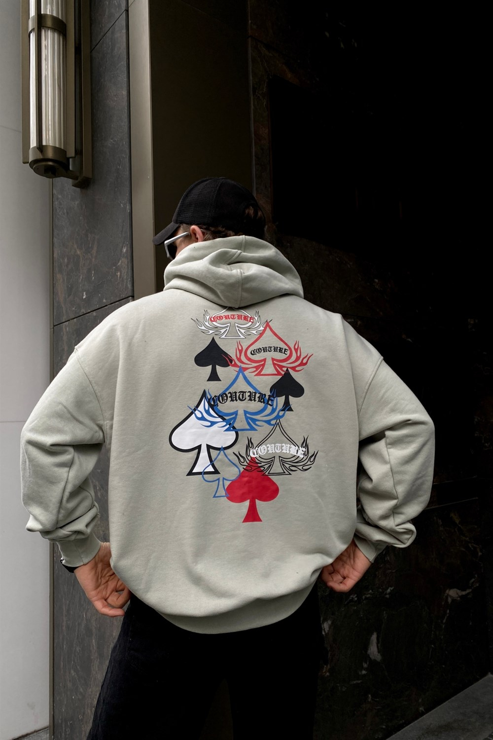 Baskılı Oversize Sweatshirt SW848