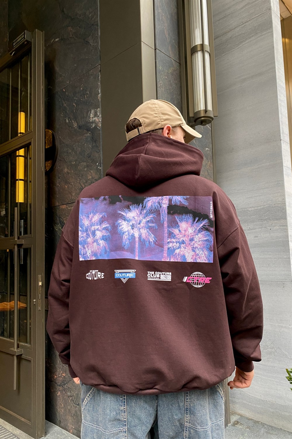 Baskılı Oversize Sweatshirt SW852