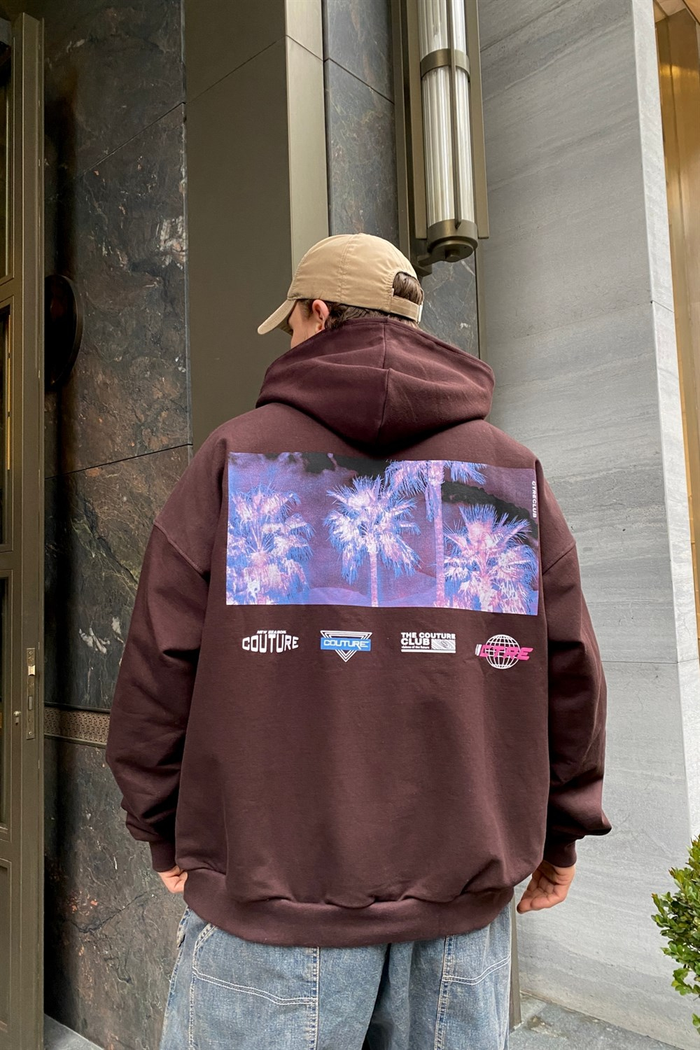 Baskılı Oversize Sweatshirt SW852