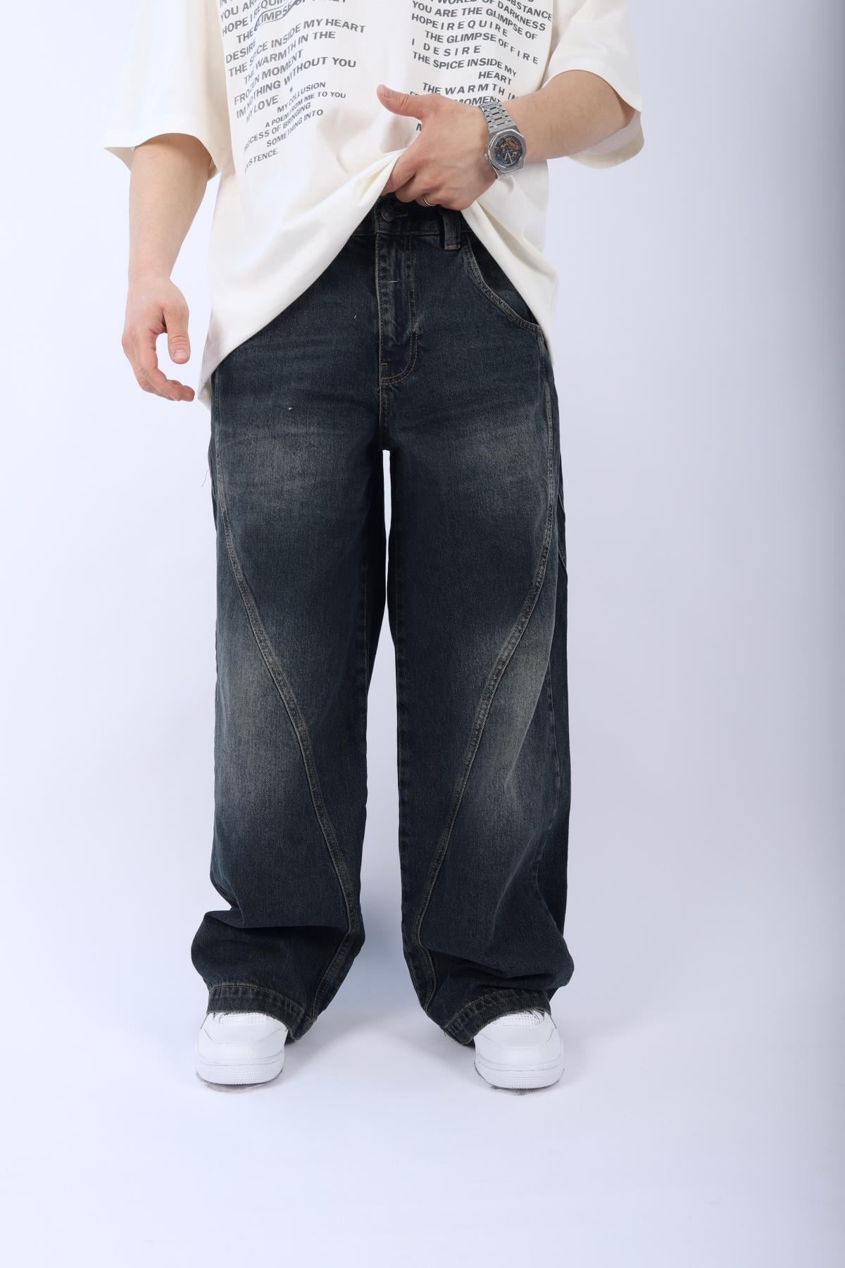 Bdg Acid Wash Dikiş Detay Jean Pantolon P921