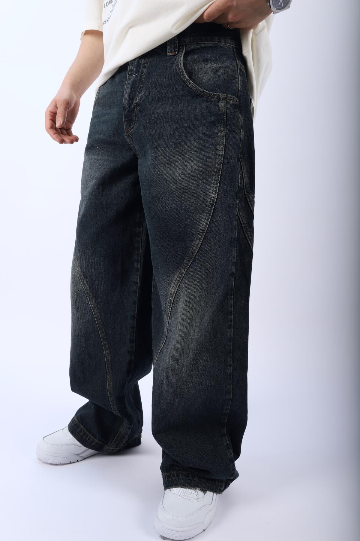 Bdg Acid Wash Dikiş Detay Jean Pantolon P921