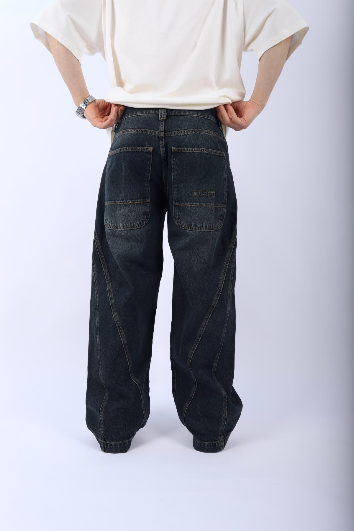Bdg Acid Wash Dikiş Detay Jean Pantolon P921