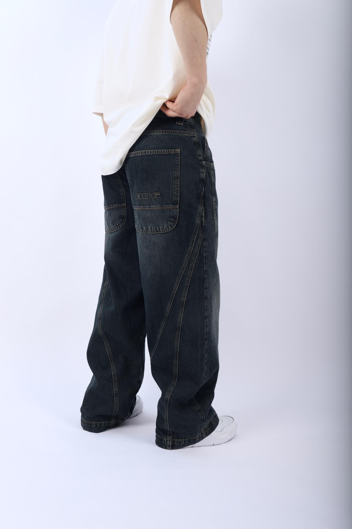Bdg Acid Wash Dikiş Detay Jean Pantolon P921