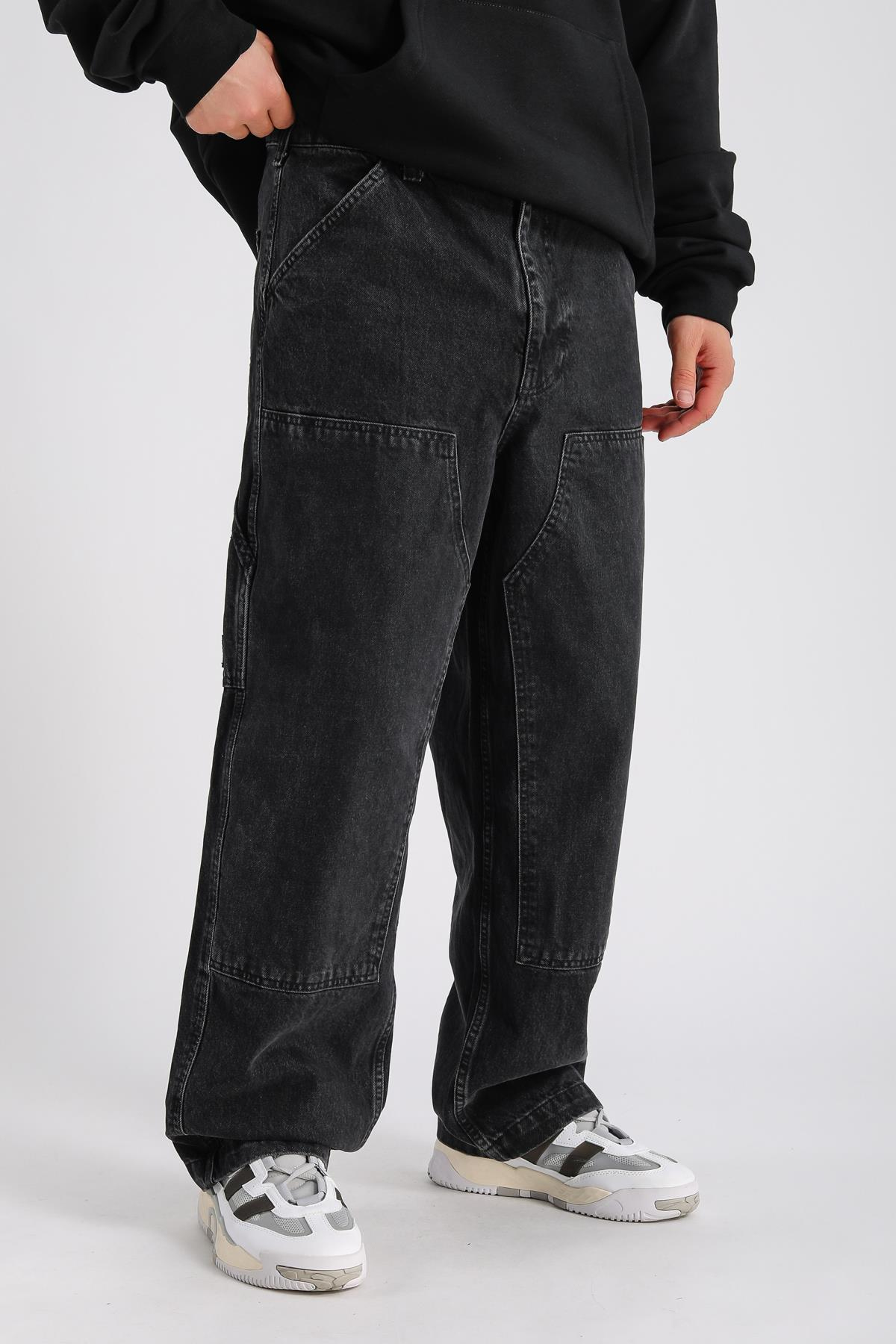 Bdg Blok Detay Füme Jean Pantolon P995