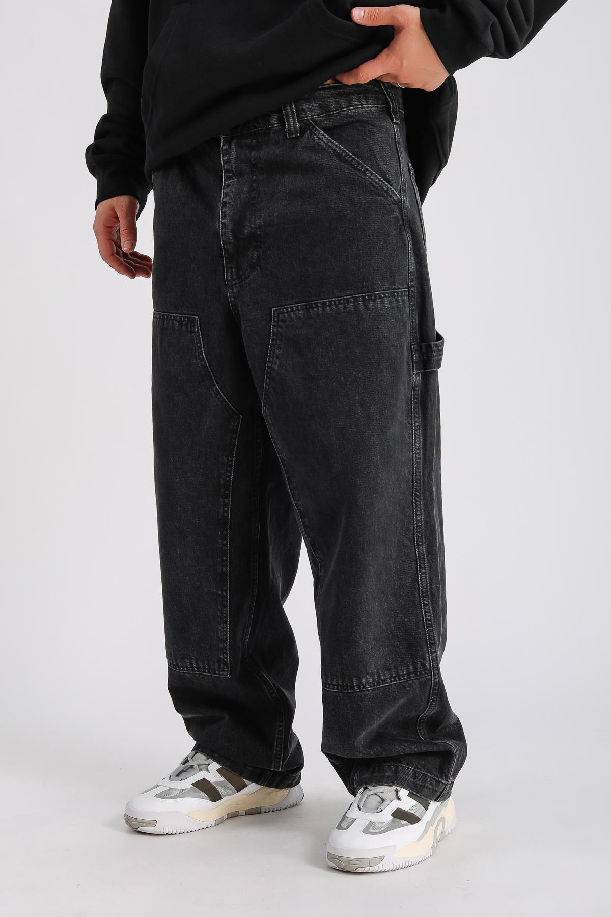 Bdg Blok Detay Füme Jean Pantolon P995