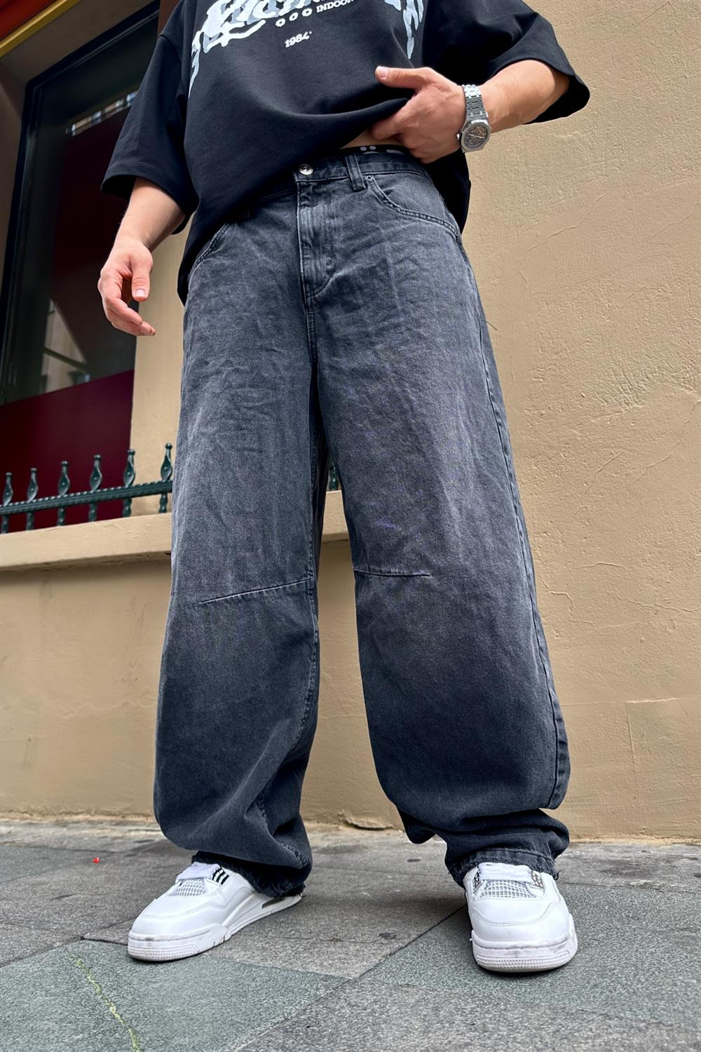 BDG Geniş Paça Füme Jean Pantolon P773