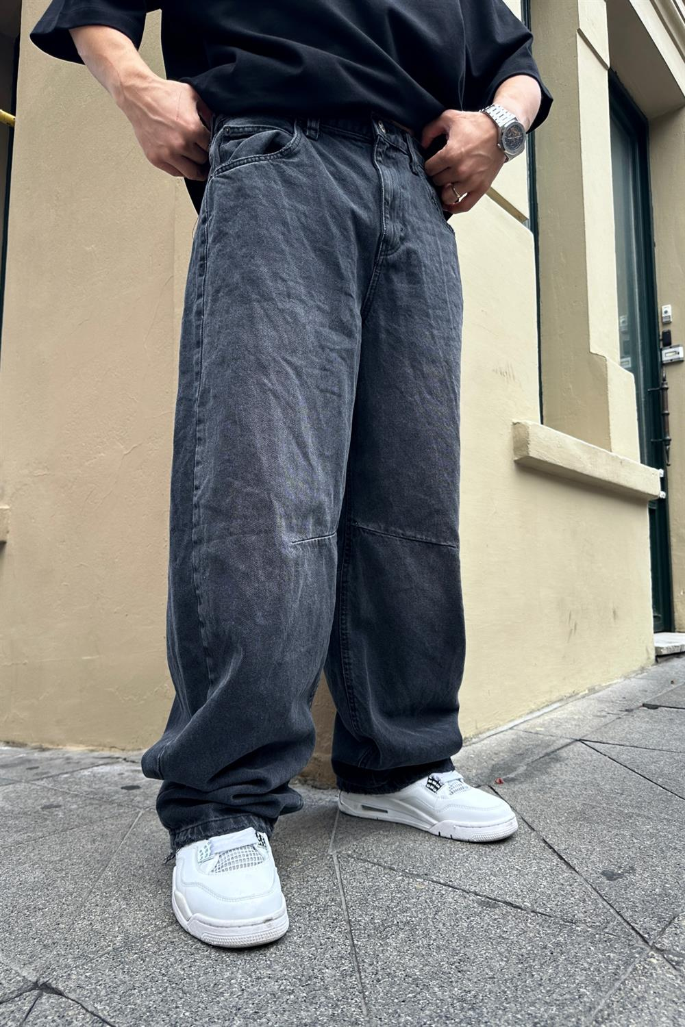BDG Geniş Paça Füme Jean Pantolon P773