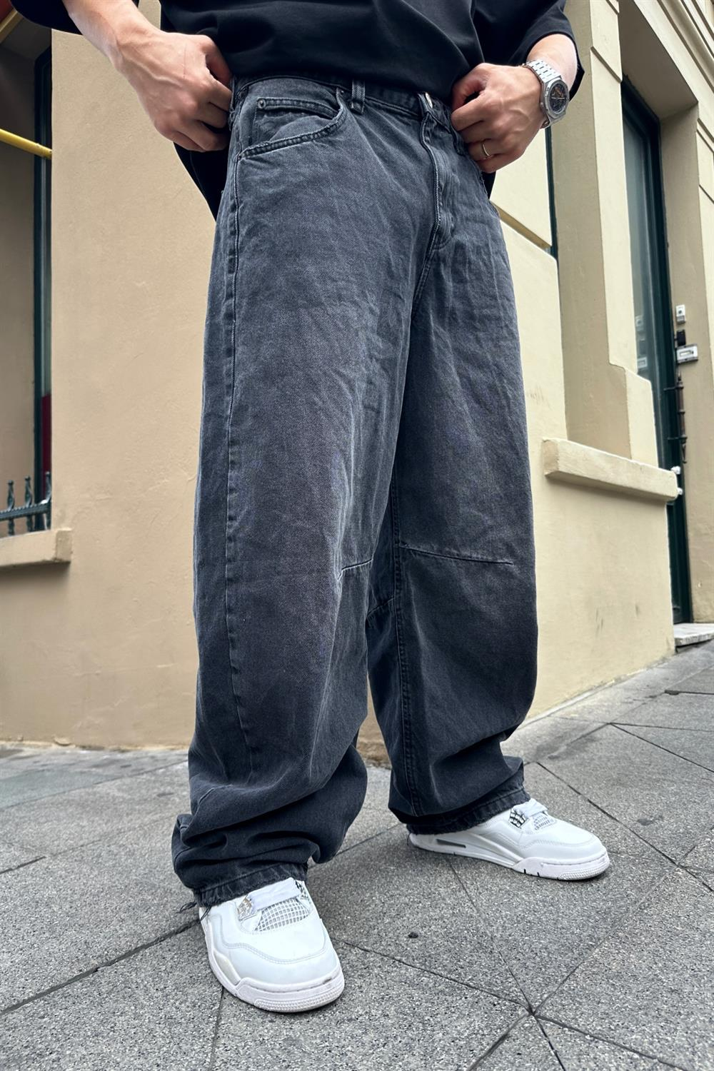 BDG Geniş Paça Füme Jean Pantolon P773