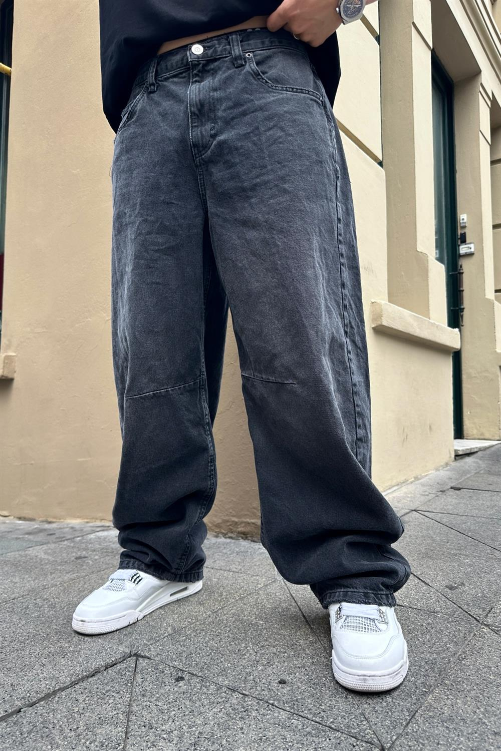 BDG Geniş Paça Füme Jean Pantolon P773