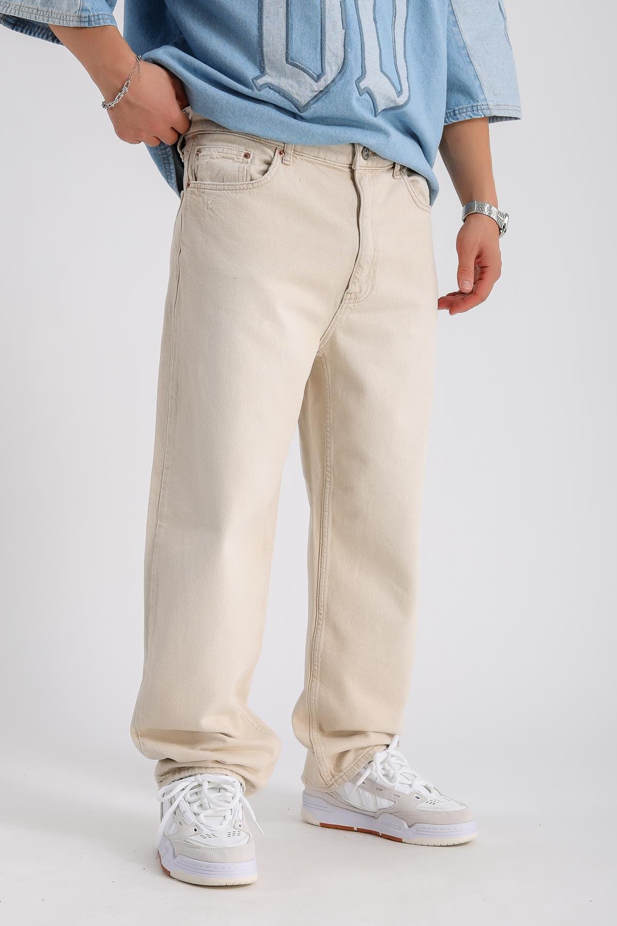 Bdg Krem Baggy Jean Pantolon P994