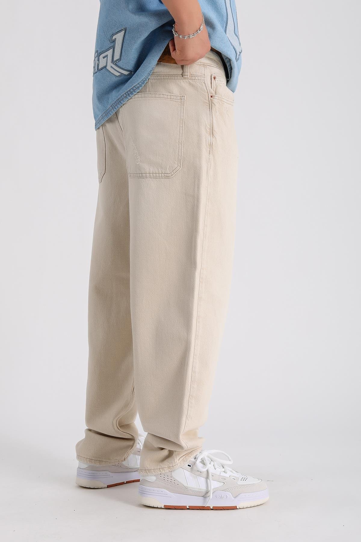 Bdg Krem Baggy Jean Pantolon P994