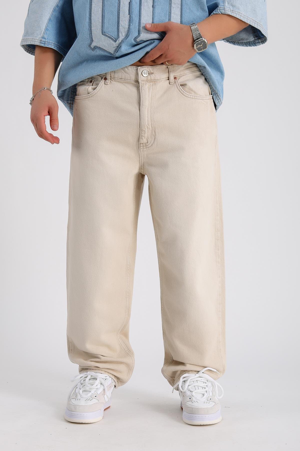 Bdg Krem Baggy Jean Pantolon P994