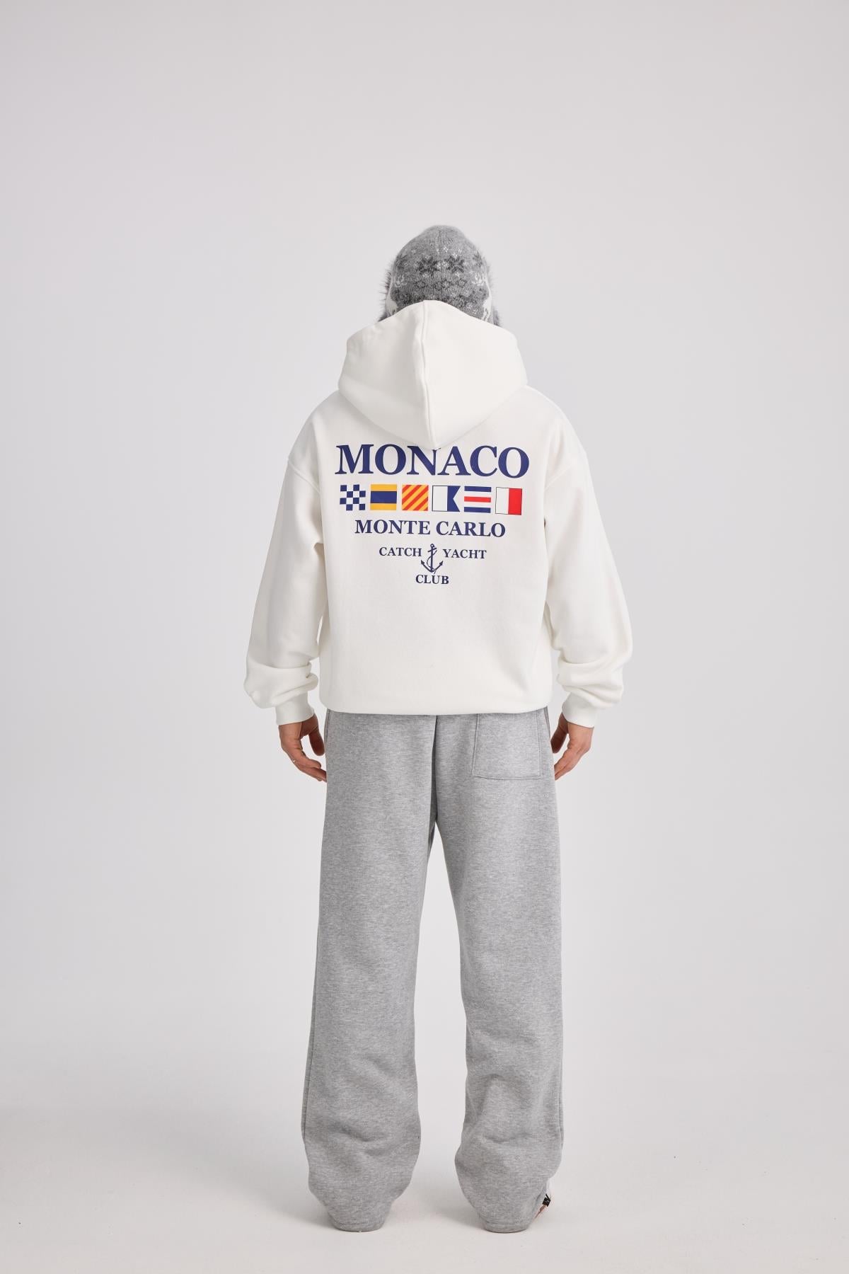 Beyaz Oversize Hoodie MRT4370