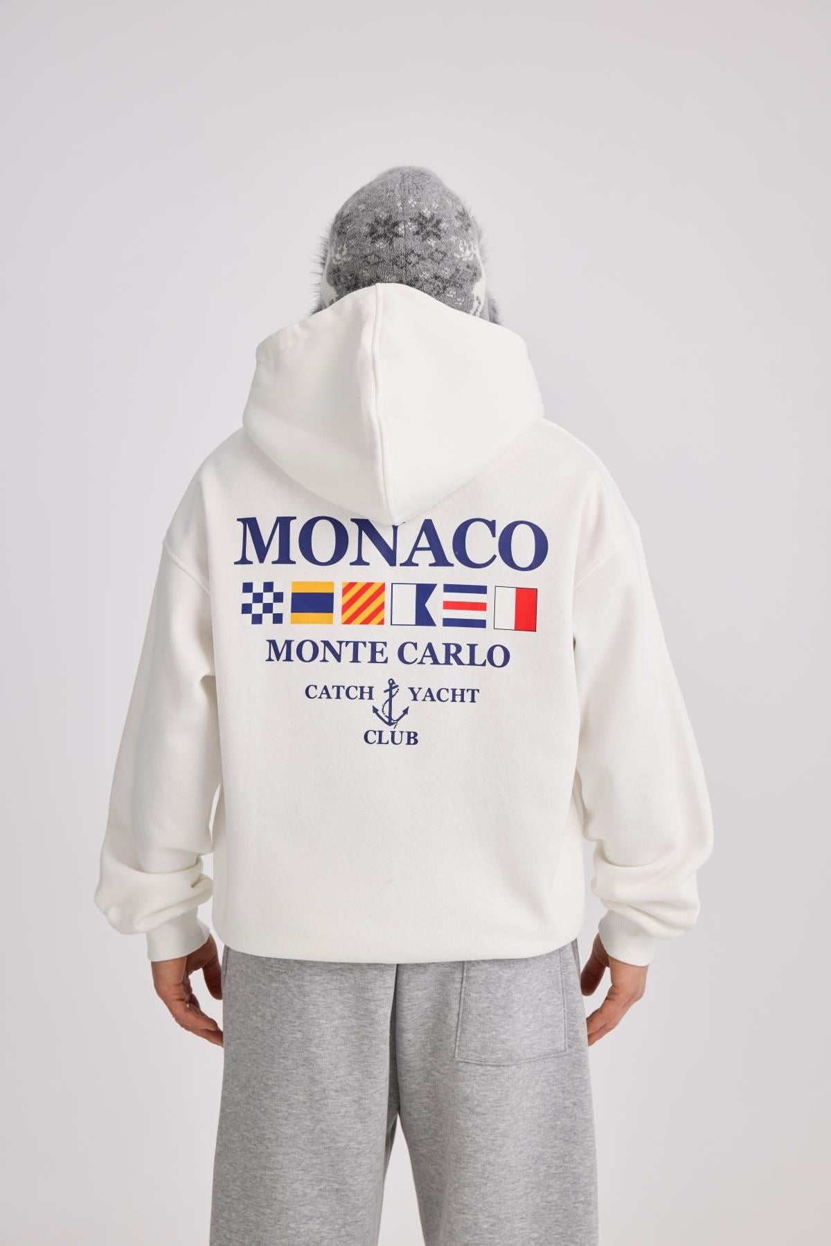 Beyaz Oversize Hoodie MRT4370