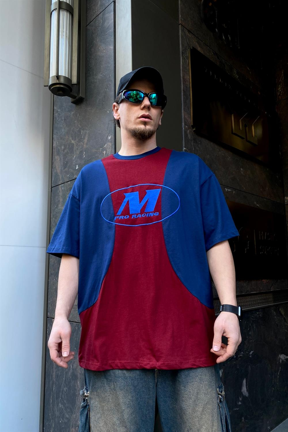 Blok Baskılı Oversize Tshirt T516