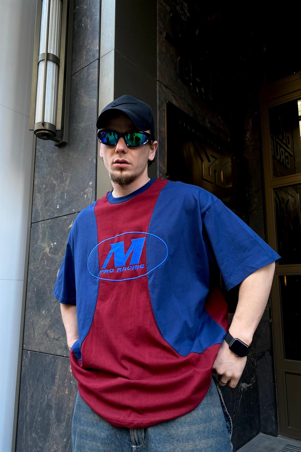 Blok Baskılı Oversize Tshirt T516