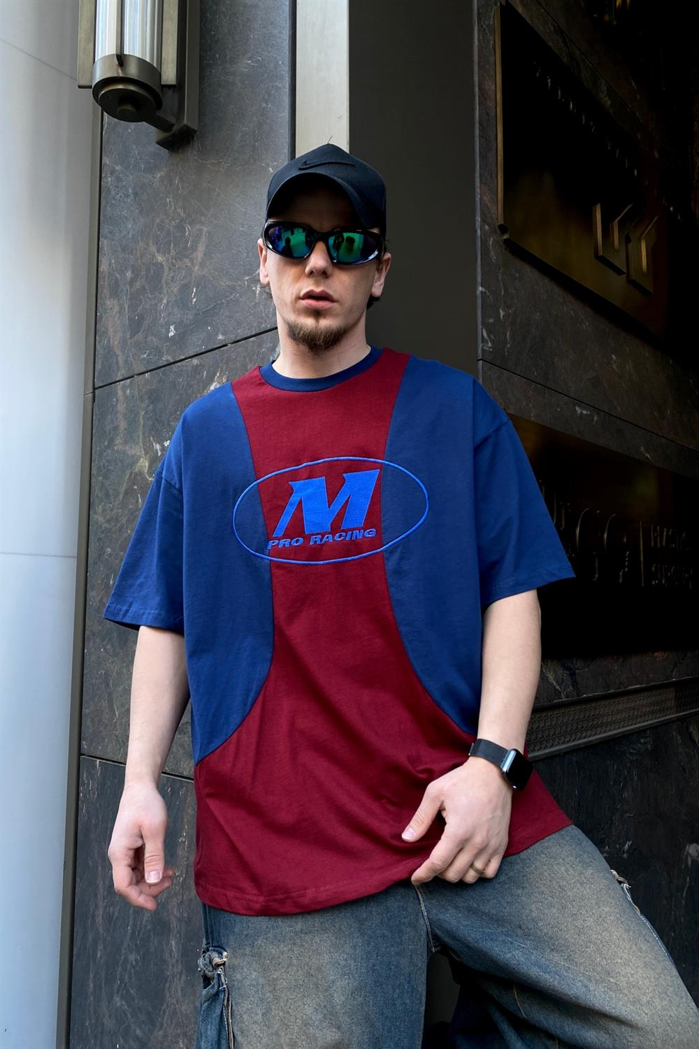 Blok Baskılı Oversize Tshirt T516