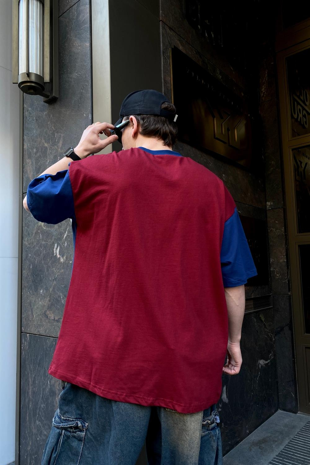 Blok Baskılı Oversize Tshirt T516