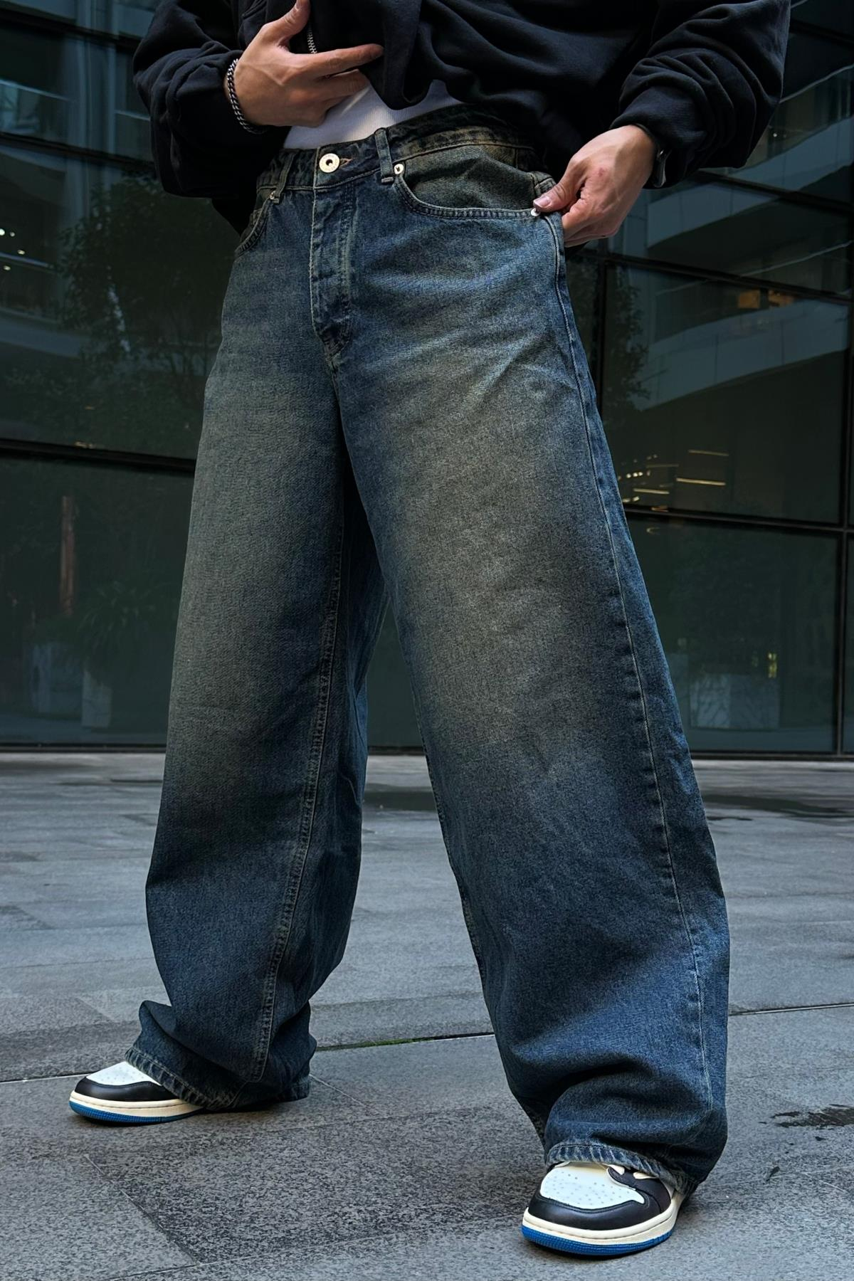 Bol Paça Acid Wash Jean Pantolon P834