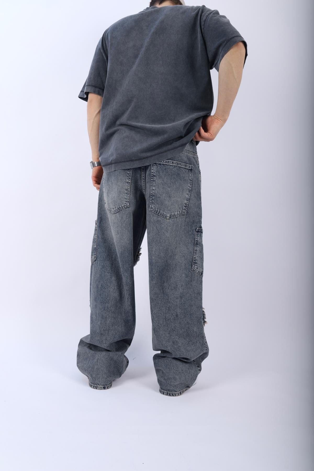 Bol Paça Püskül Detay Jean Pantolon  P920