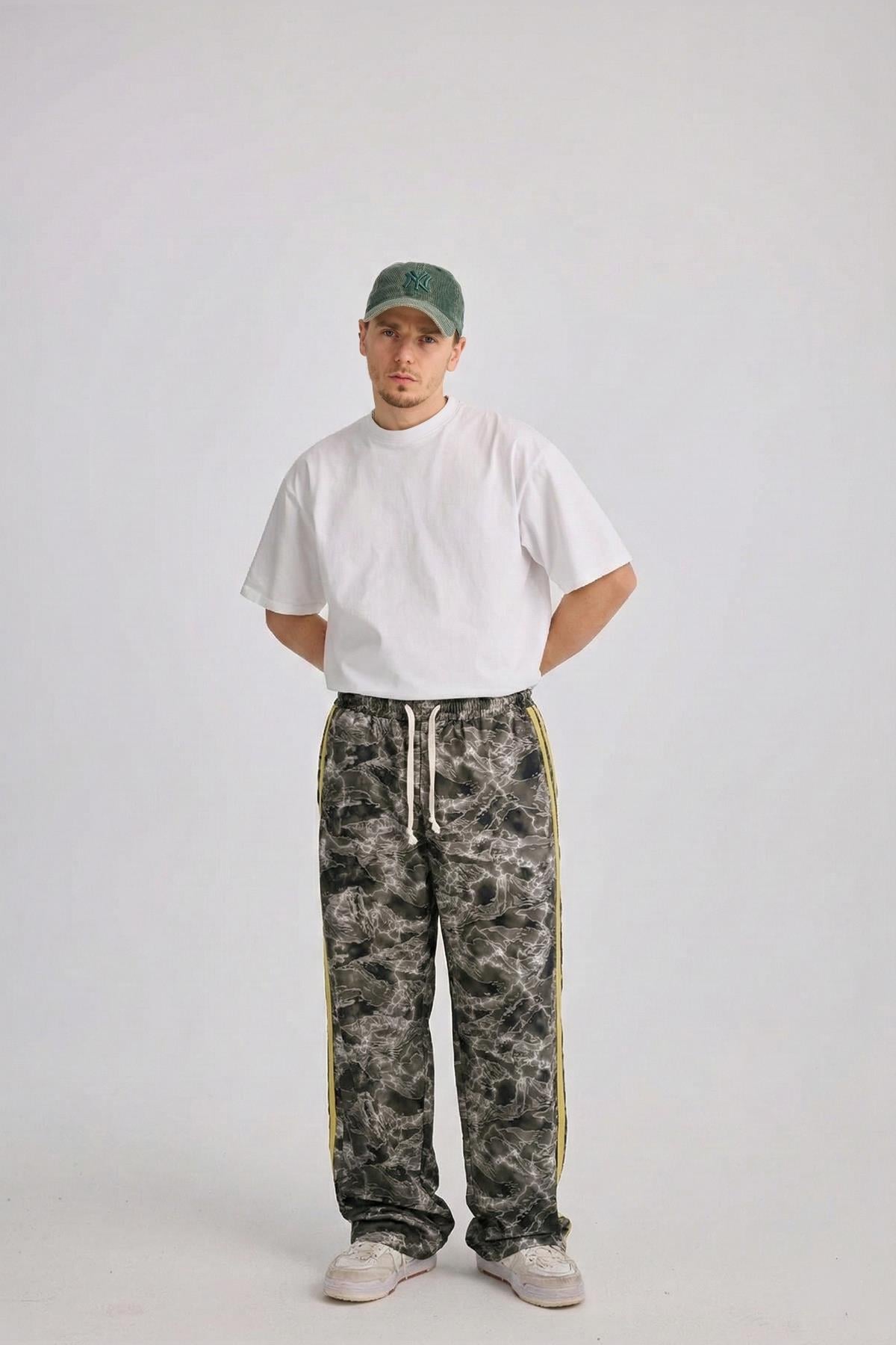 Camo Desen Yeşil Eşofman Altı JC01 26K186