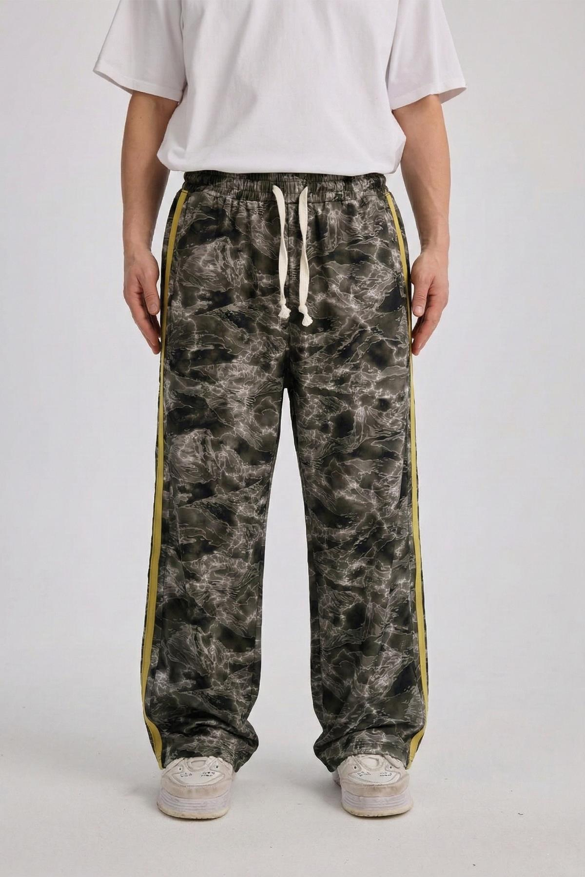 Camo Desen Yeşil Eşofman Altı JC01 26K186