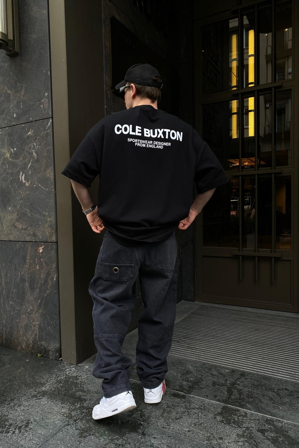 CB Premium Kumaş Siyah Oversize Tshirt T607