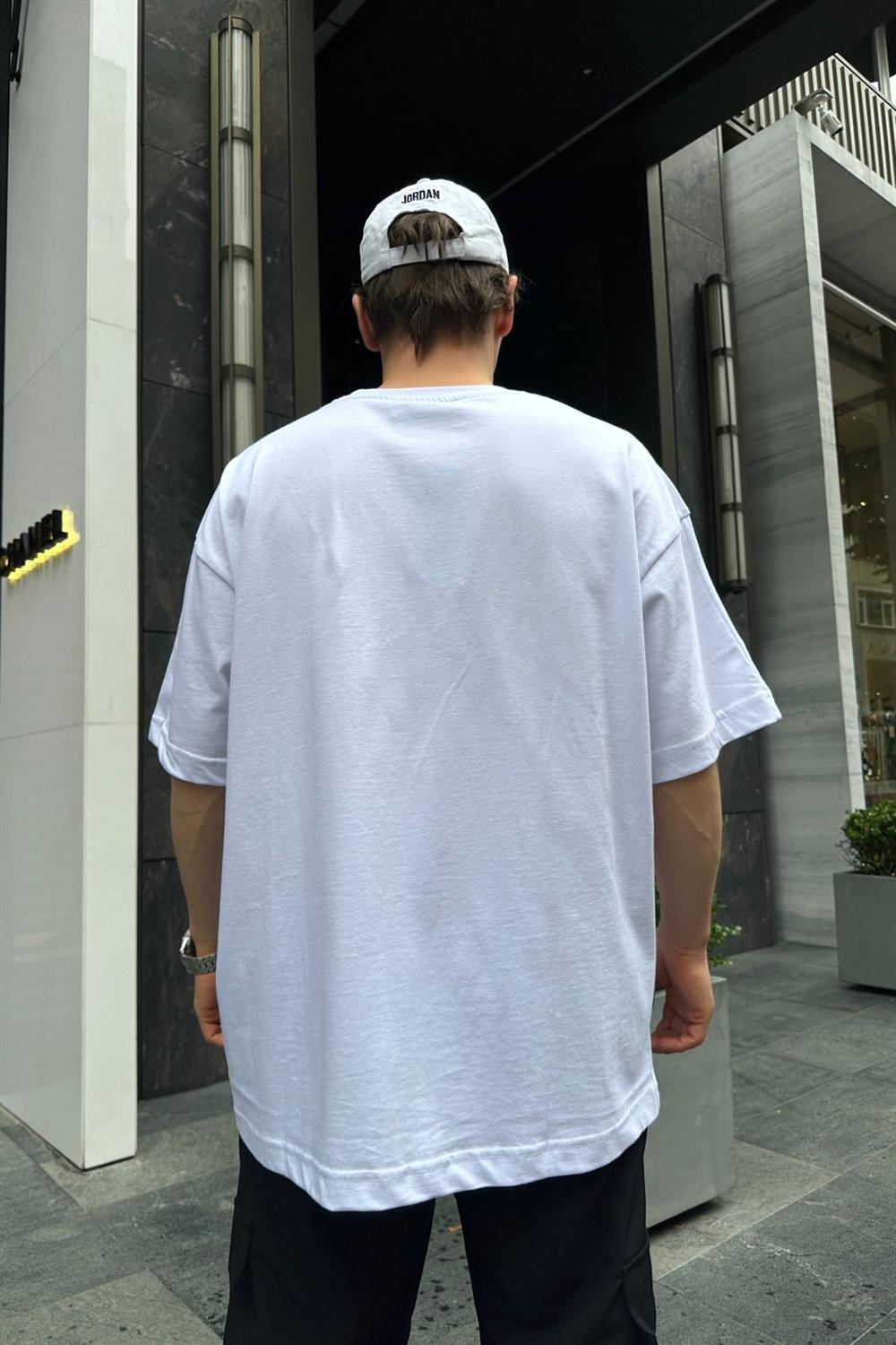 Couture Basic Beyaz Oversize Tshirt T711