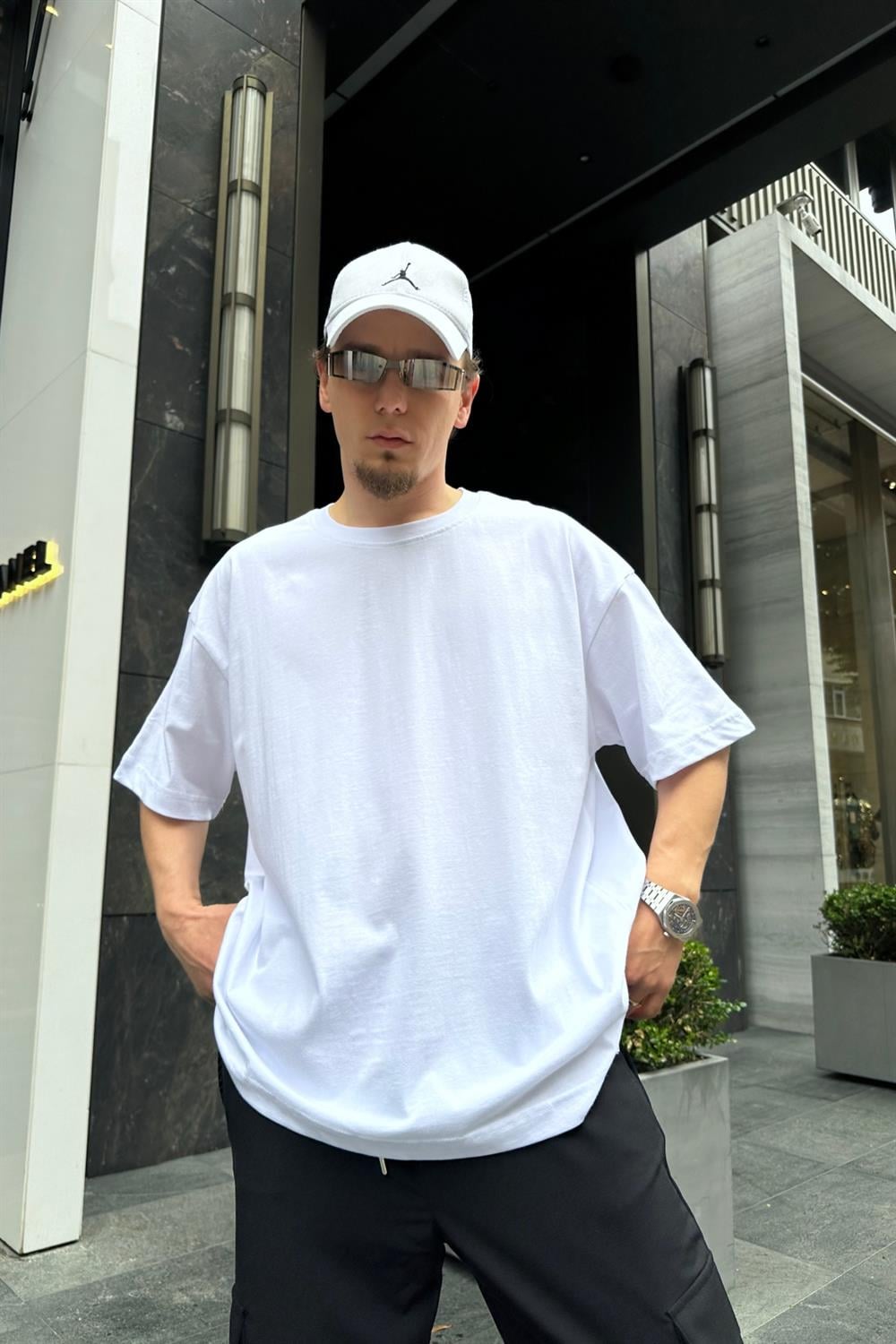 Couture Basic Beyaz Oversize Tshirt T711