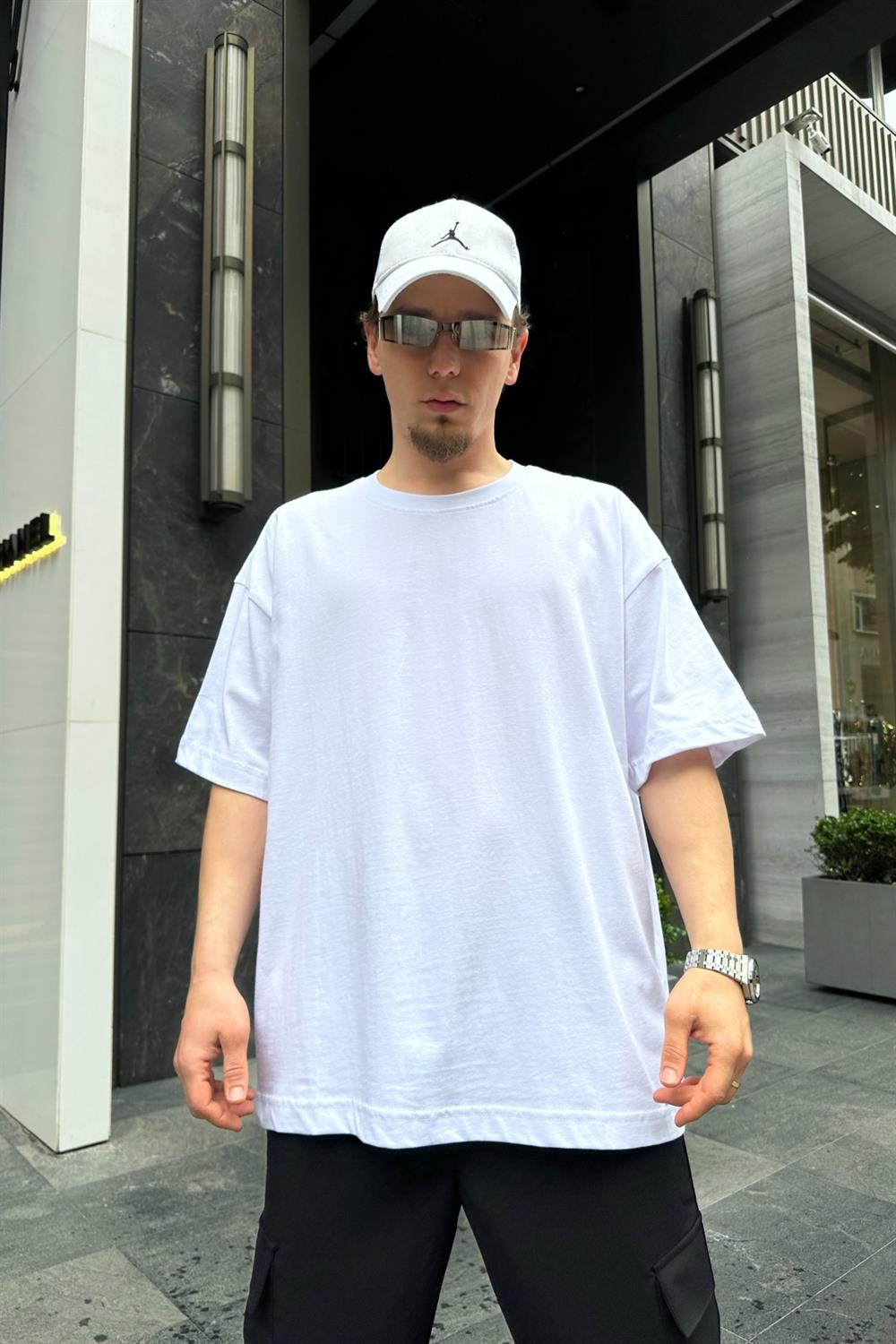 Couture Basic Beyaz Oversize Tshirt T711
