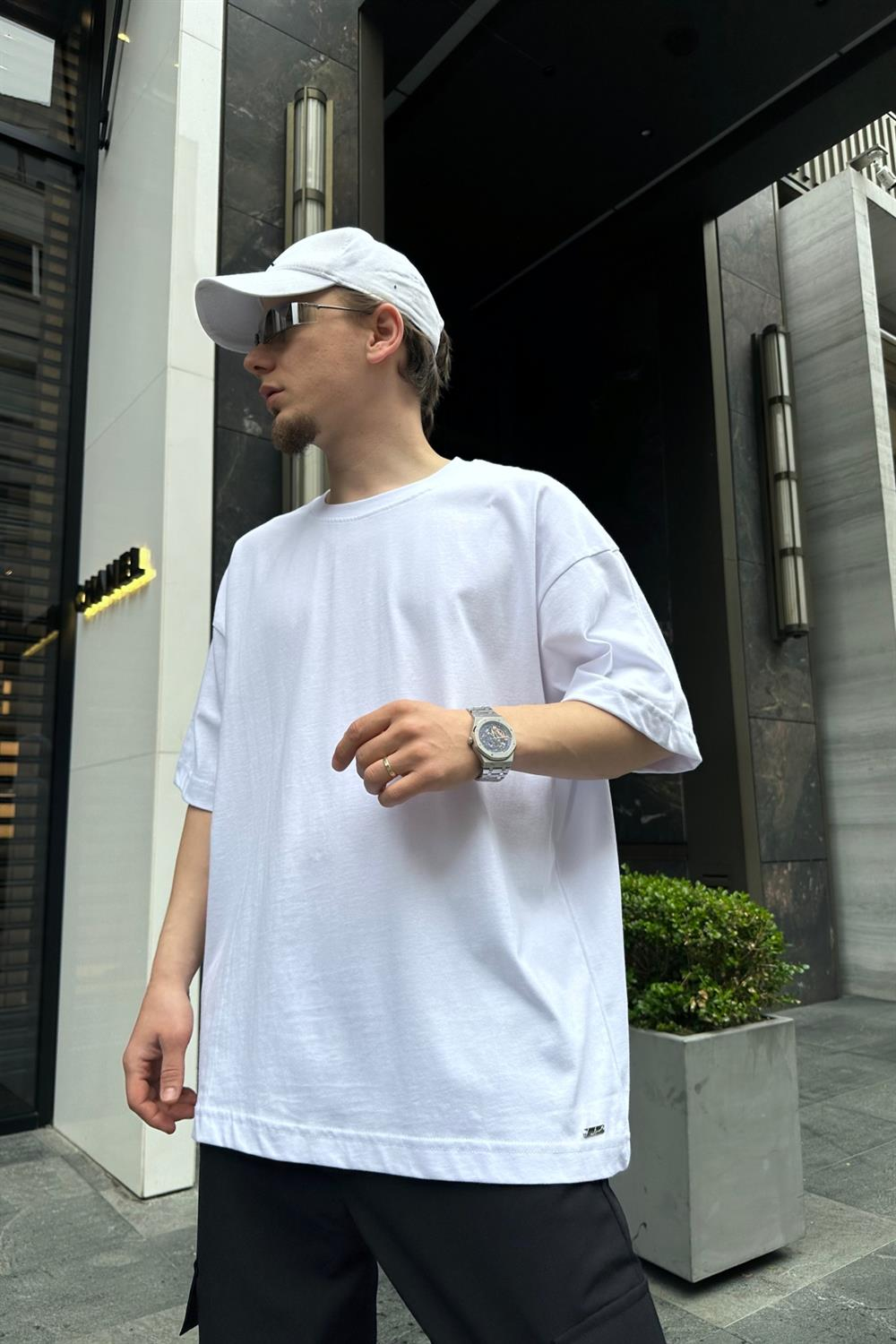 Couture Basic Beyaz Oversize Tshirt T711