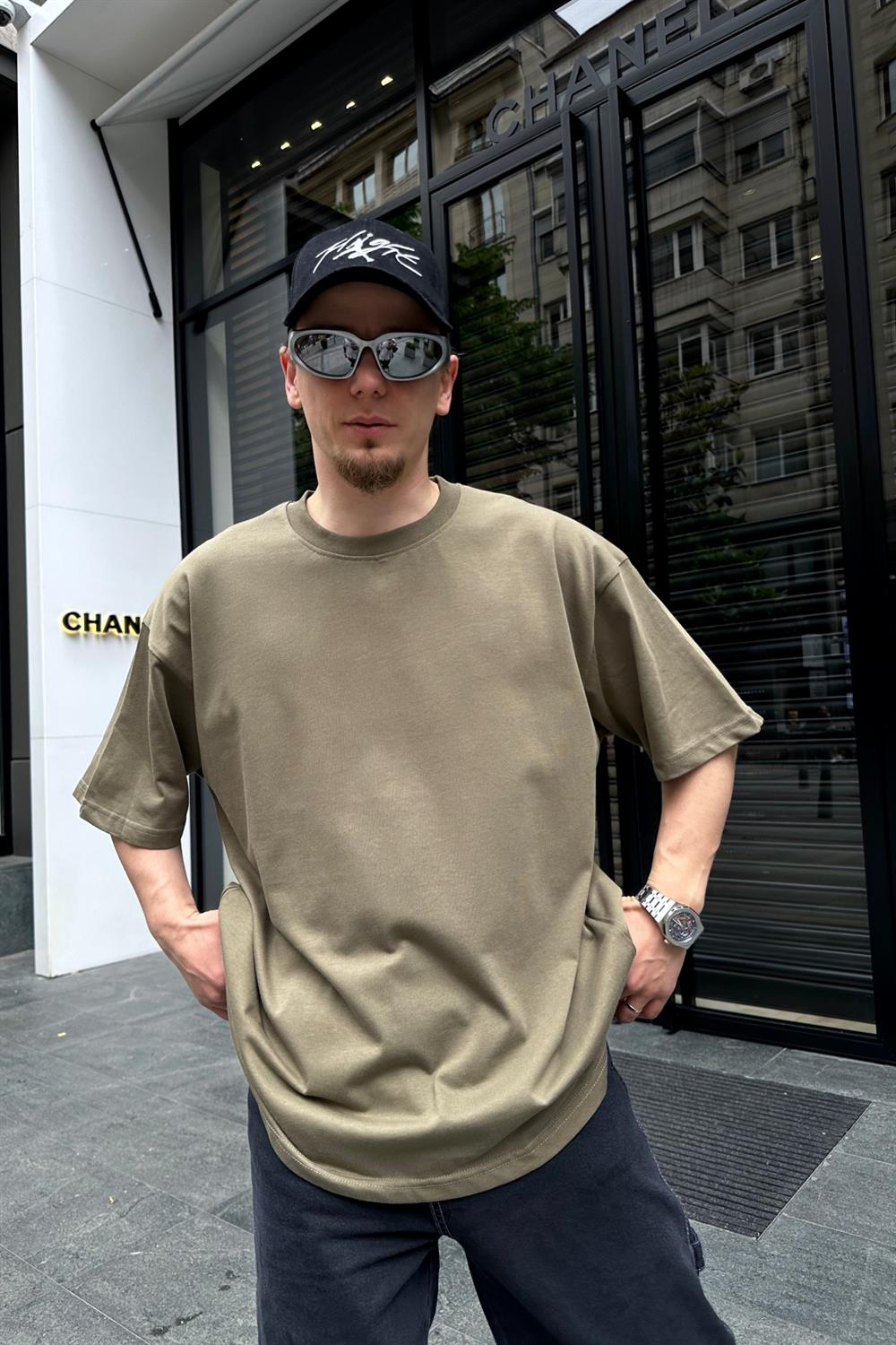 Couture Basic Haki Oversize Tshirt T700