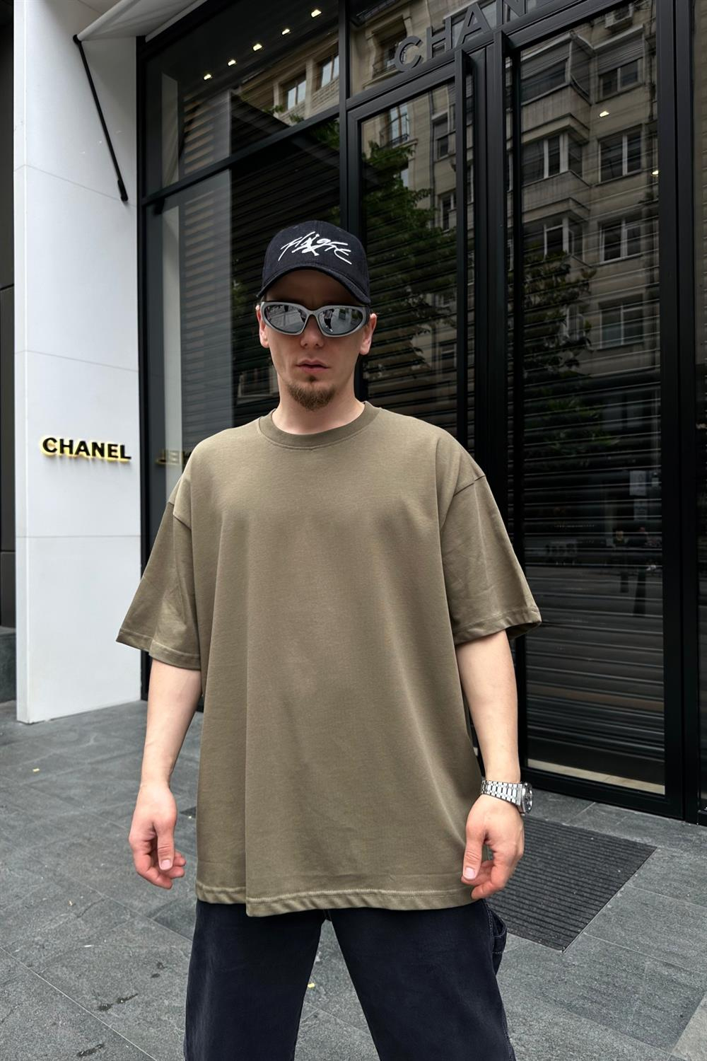 Couture Basic Haki Oversize Tshirt T700