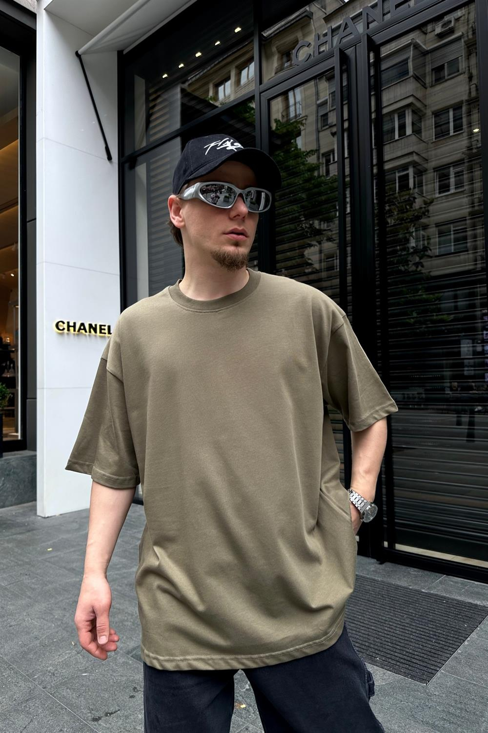 Couture Basic Haki Oversize Tshirt T700
