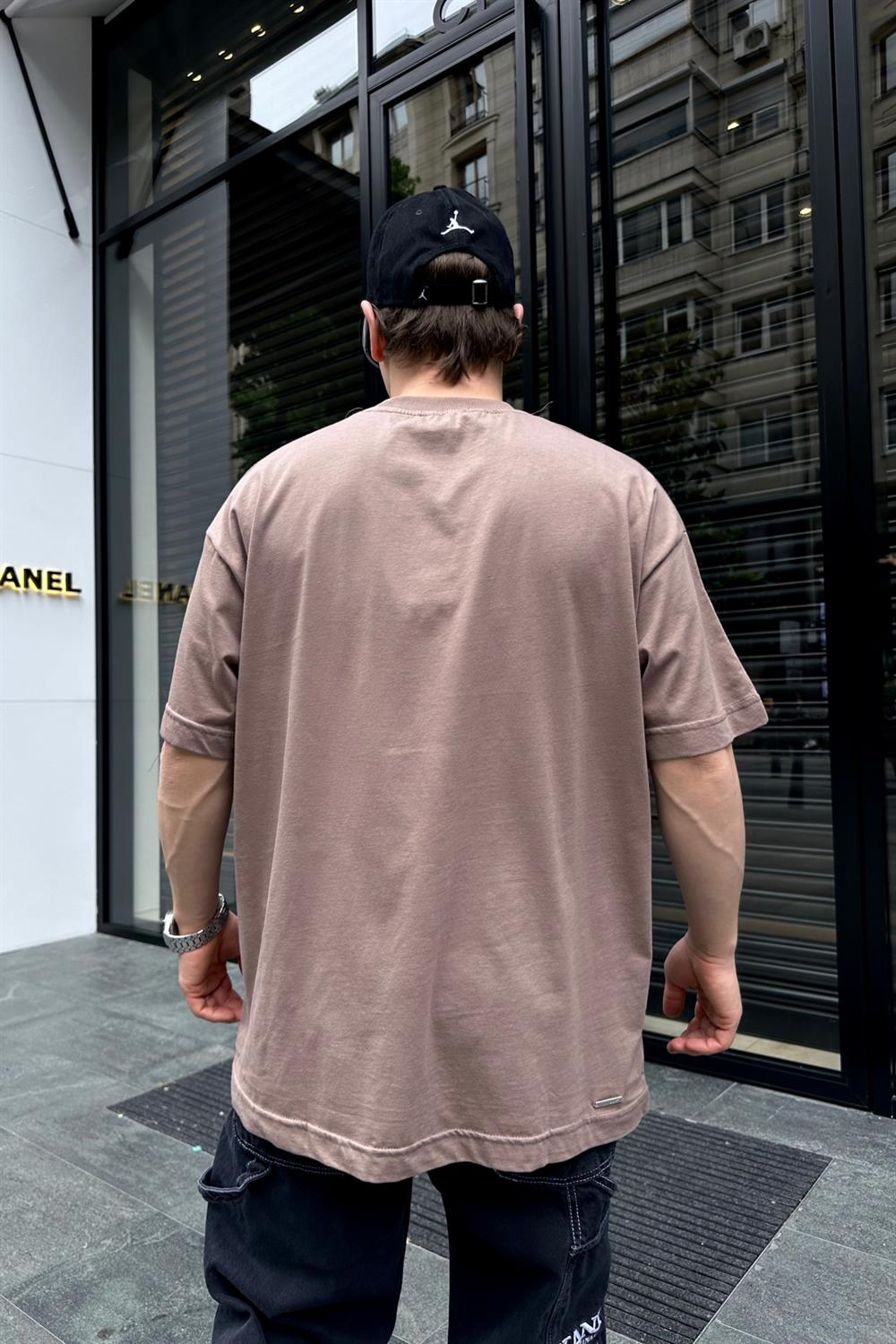 Couture Basic Kahve Oversize Tshirt T701