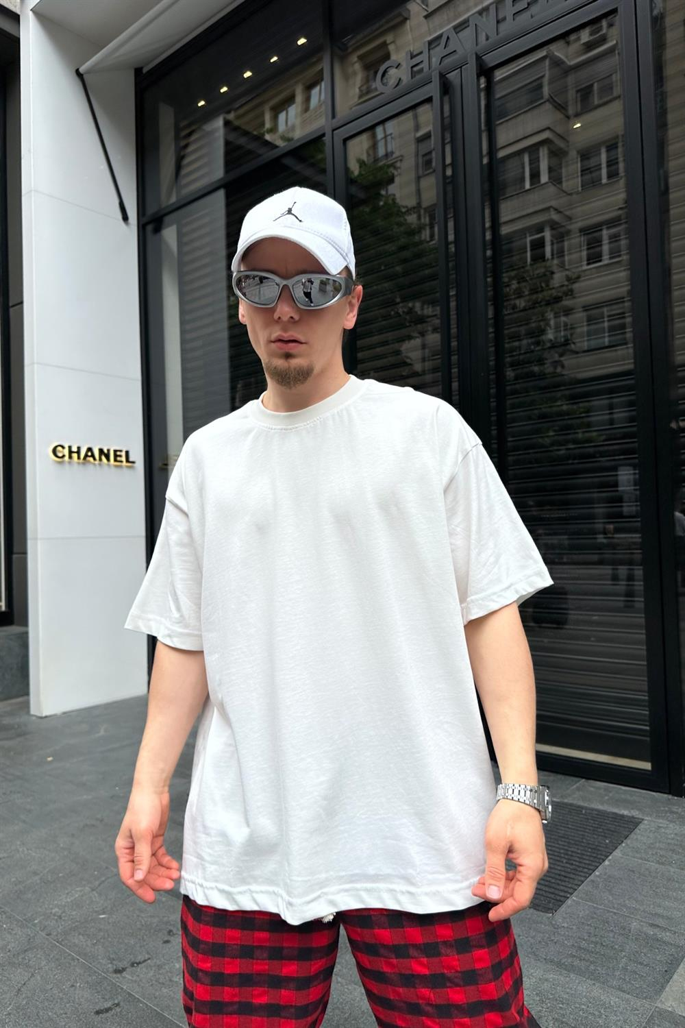 Couture Basic Krem Oversize Tshirt T710
