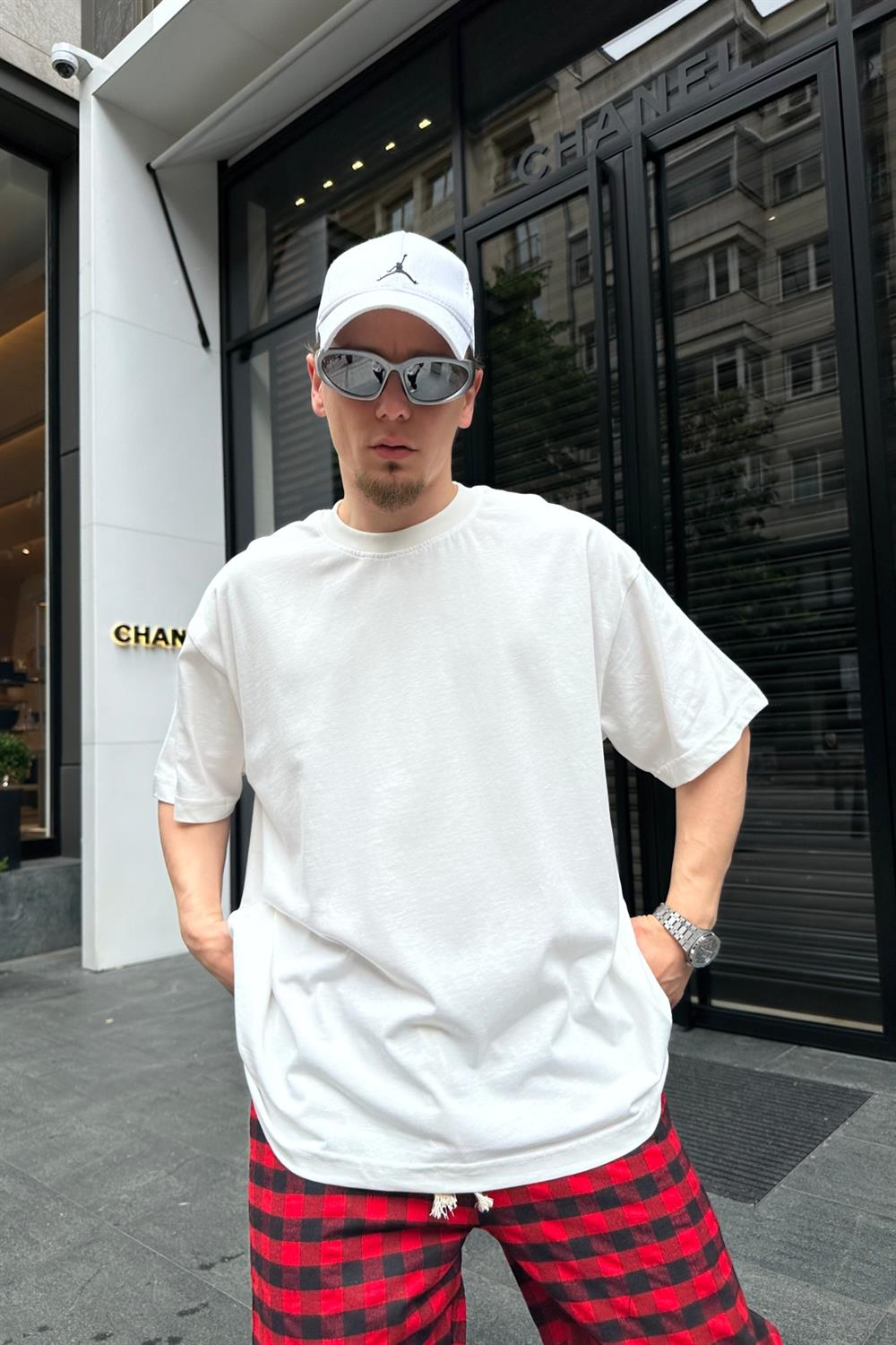 Couture Basic Krem Oversize Tshirt T710