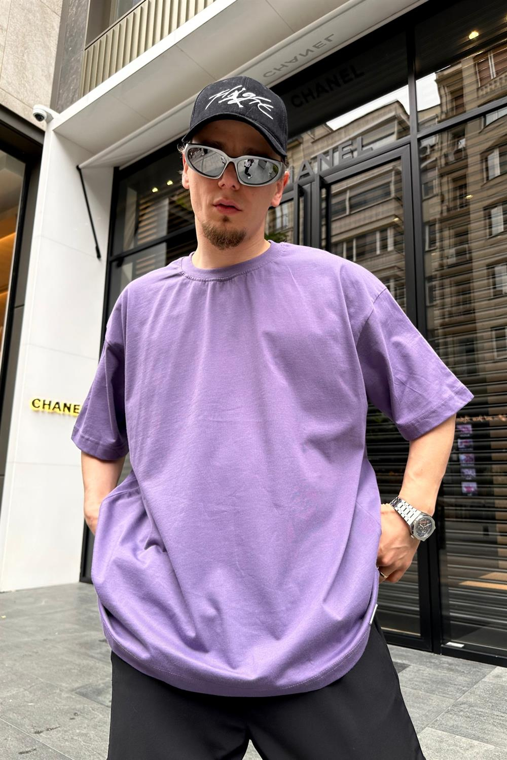 Couture Basic Mor Oversize Tshirt T709