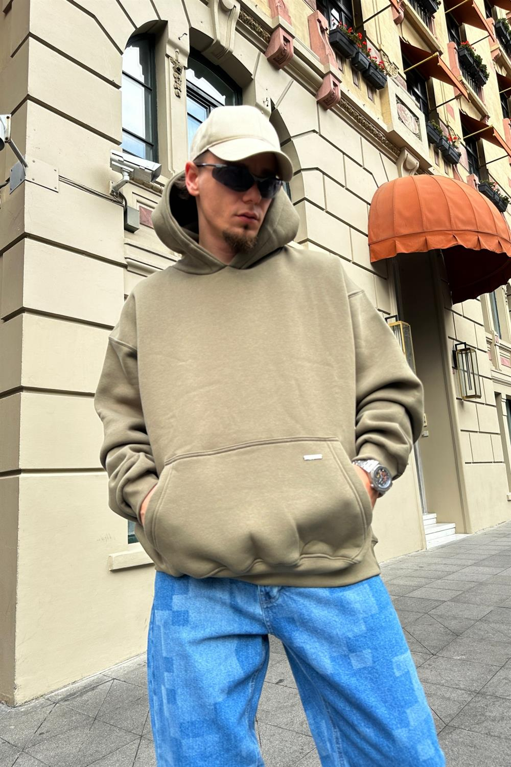 Couture Haki Basic Oversize Sweatshirt SW892